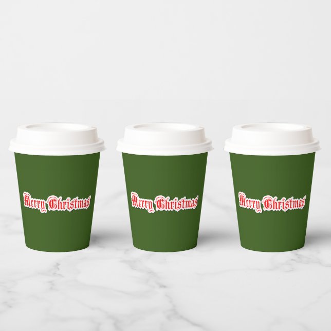Merry Christmas   Paper Cups (Multi)