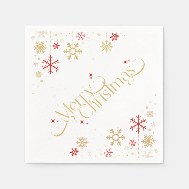 Merry Christmas Paper Napkin (Front)