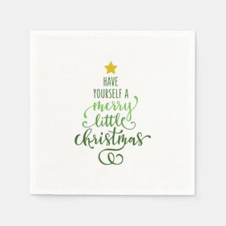Merry Christmas Paper Napkins