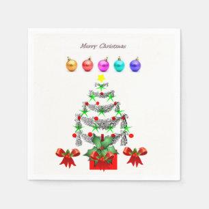 Merry Christmas Paper Napkins