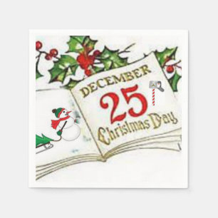 Merry Christmas Paper Napkins