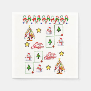Merry Christmas Paper Napkins