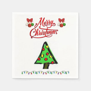 Merry Christmas Paper Napkins