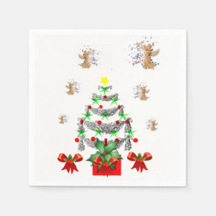 Merry Christmas Paper Napkins