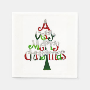 Merry Christmas Paper Napkins