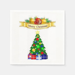 Merry Christmas Paper Napkins