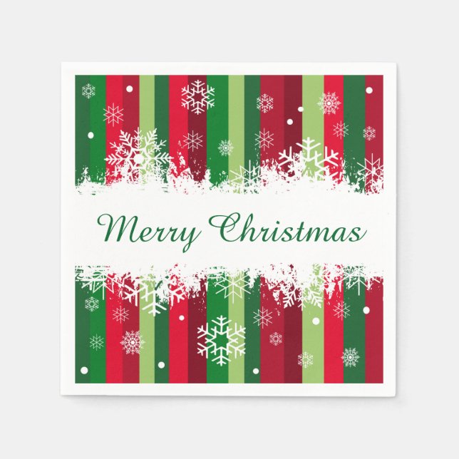 Merry Christmas Paper Napkins (Front)