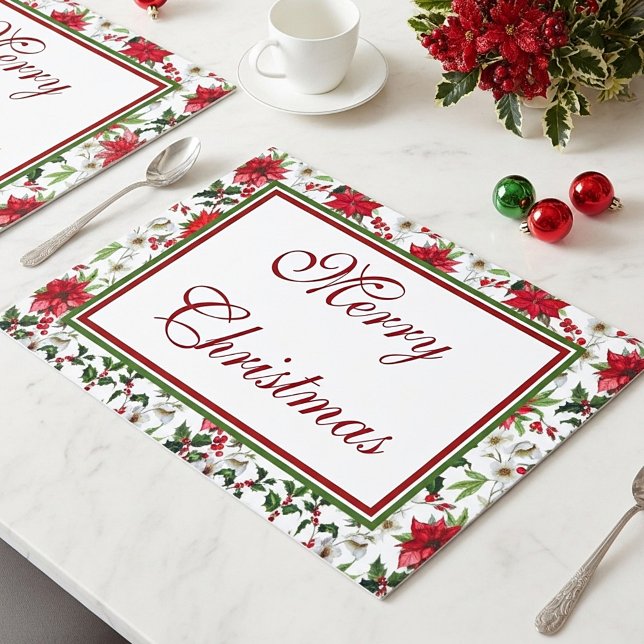 Merry Christmas Paper Placemat (Creator Uploaded)