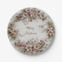 Merry Christmas Paper Plate