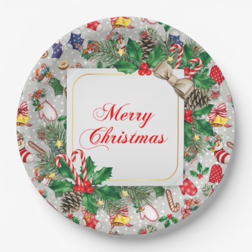 Merry Christmas Paper Plate