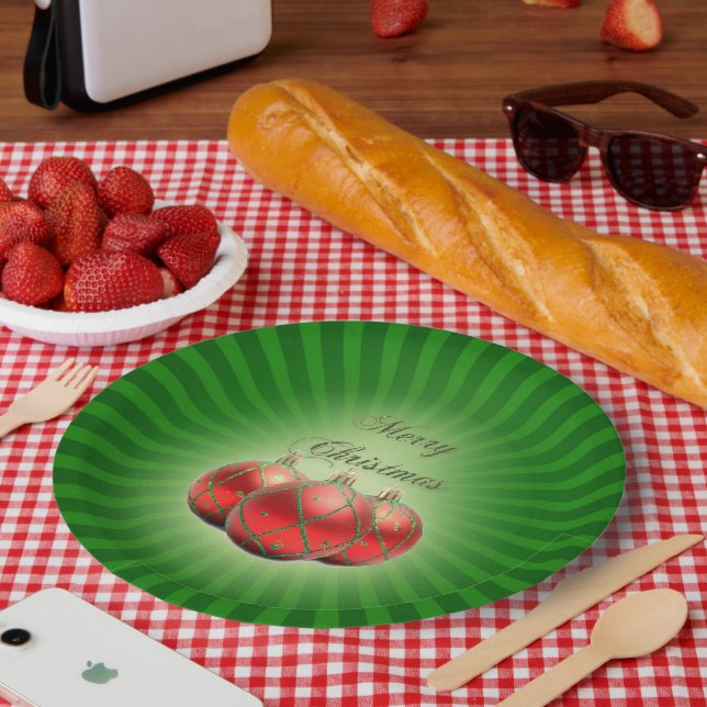 Merry Christmas Paper Plate (Picnic)