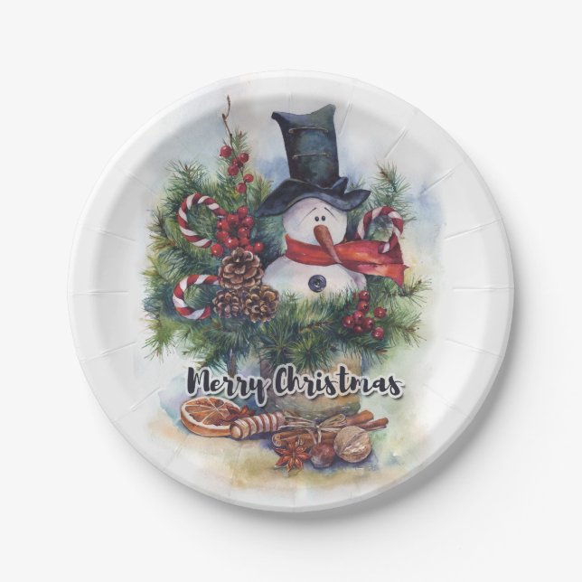Merry Christmas  Paper Plates (Front)