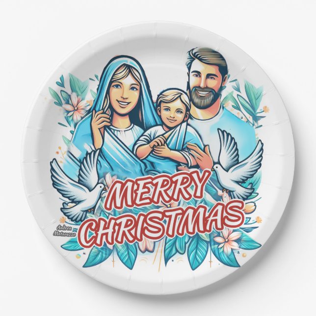 Merry Christmas  Paper Plates (Front)