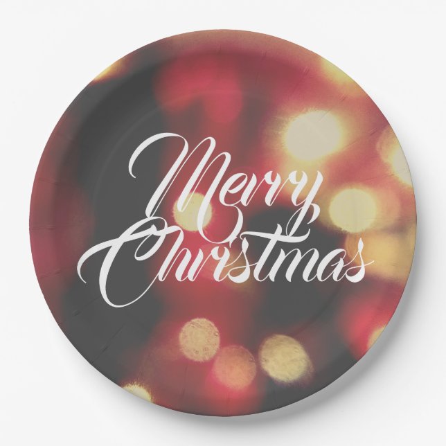 Merry Christmas  Paper Plates (Front)