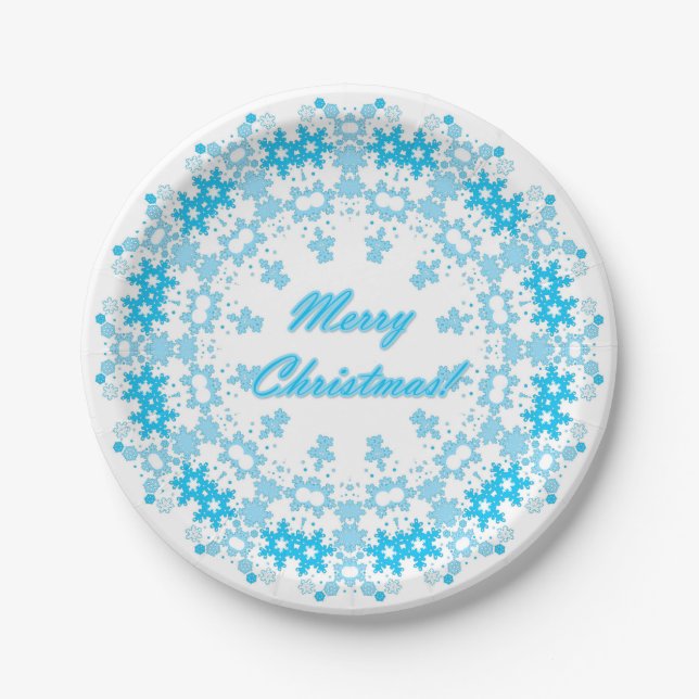 merry Christmas Paper Plates (Front)
