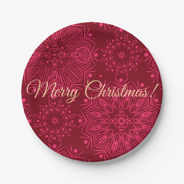 Merry Christmas! Paper Plates (Front)