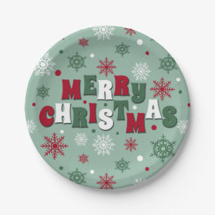 Merry Christmas Paper Plates