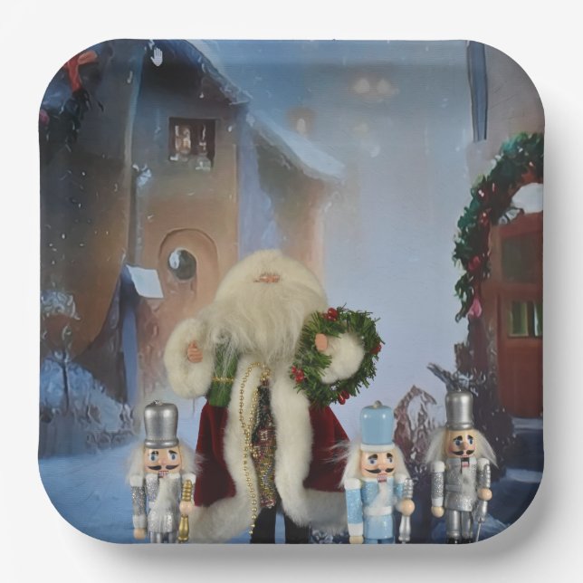 Merry Christmas. Paper Plates (Front)
