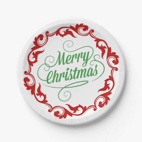 Merry Christmas paper Plates