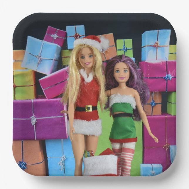 Merry Christmas. Paper Plates (Front)