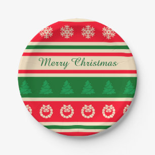 Merry Christmas Paper Plates