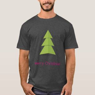 Merry Christmas Paper Tree T-Shirt