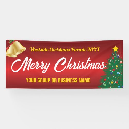 Merry Christmas parade or display Banner