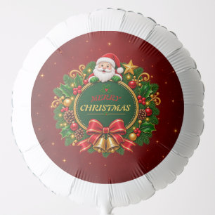 Merry Christmas Party Balloon Editable