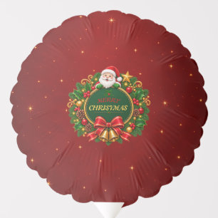Merry Christmas Party Balloon Editable