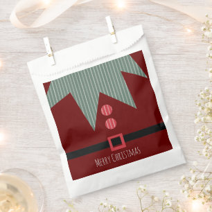 Merry Christmas Party Elf Suit   Favor Bag