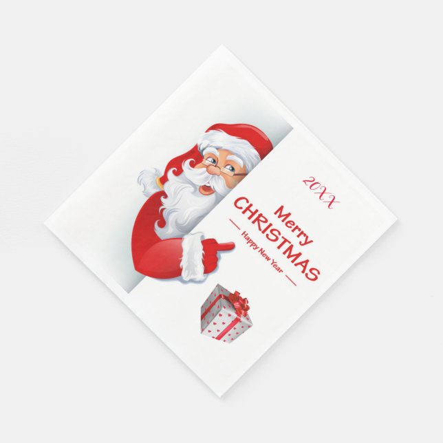 Merry Christmas Party Napkins (Corner)