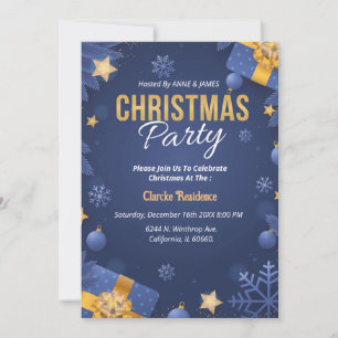 Merry Christmas Party Poster Template