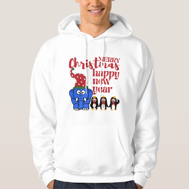 MERRY CHRISTMAS PARTY PRESENTS HAPPY NEW YEAR 2023 HOODIE (Front)