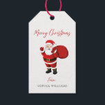 Merry Christmas Party Santa Family Name Gift Tags<br><div class="desc">Merry Christmas Party Santa Family Name Gift Tags

See matching items in Niche and Nest Store</div>