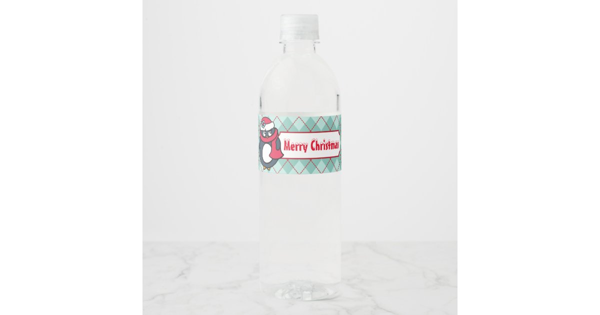 Christmas labels for water bottles