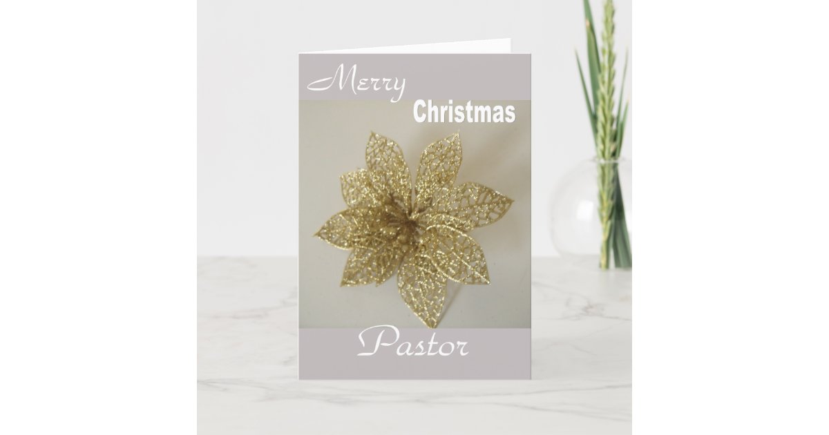 Merry Christmas Pastor Holiday Card | Zazzle.com