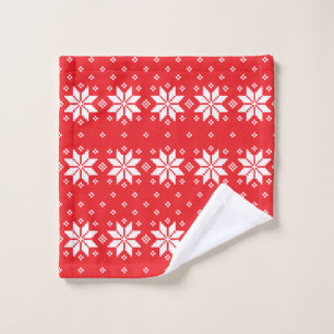 Merry Christmas pattern 5 Wash Cloth