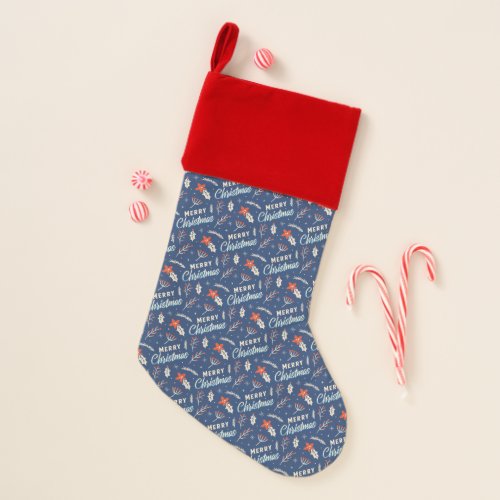 Merry christmas pattern design christmas stocking