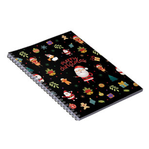 Merry Christmas Pattern Notebook