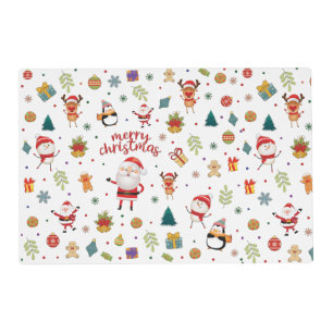 Merry Christmas Pattern Placemat