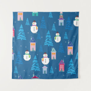 Merry Christmas Pattern Tapestry