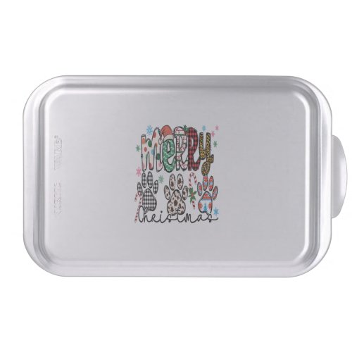 Merry Christmas Paws Funny Dog Cake Pan