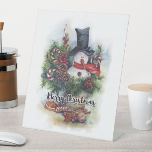 Merry Christmas  Pedestal Sign