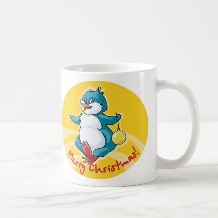 Merry Christmas Penguin Coffee Mugs