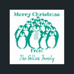 “Merry Christmas ” Penguin family Self-inking Stamp<br><div class="desc">Why not make your Christmas stationary extra special this year with this cute custom “Merry Christmas ” Stamp.</div>