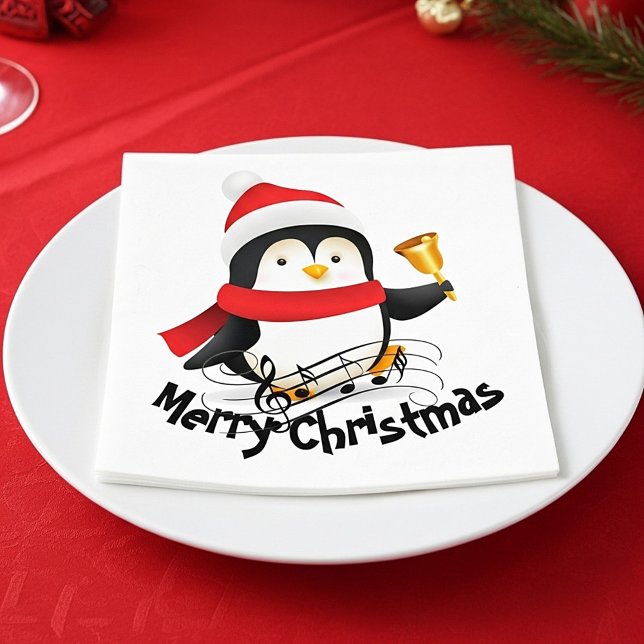 Merry Christmas penguin  Napkins (Creator Uploaded)