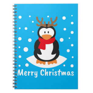 Merry Christmas Penguin Notebook