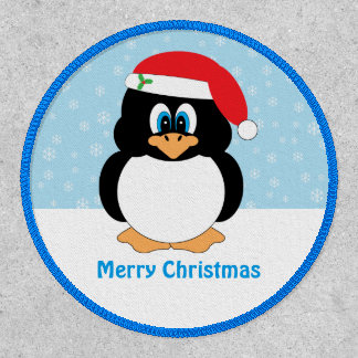 Merry Christmas Penguin Patch
