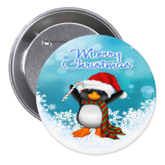 Merry Christmas Buttons & Pins | Zazzle