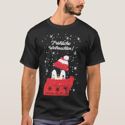 Merry Christmas Penguin Snow Snow Animal Winter T_Shirt